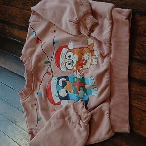 HM Pink Holiday Sweatshirt SIZE 3T